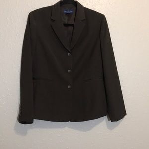 Charter Club Woman Petite Brown Blazer Sz 10p